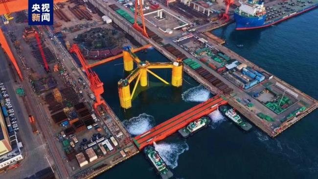 我(wǒ)國深遠海(hǎi)浮式風電(dian)平台啟運(yun)